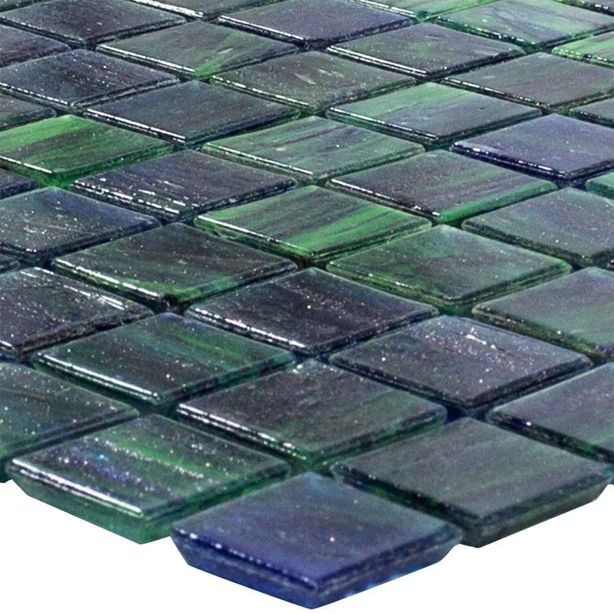Glass Mosaic Tiles Catalina Blue Green Mix