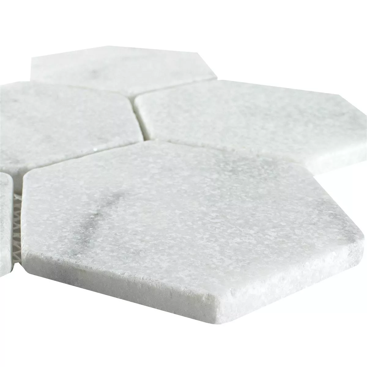 Marble Natural Stone Mosaic Tiles Maracay Hexagon White