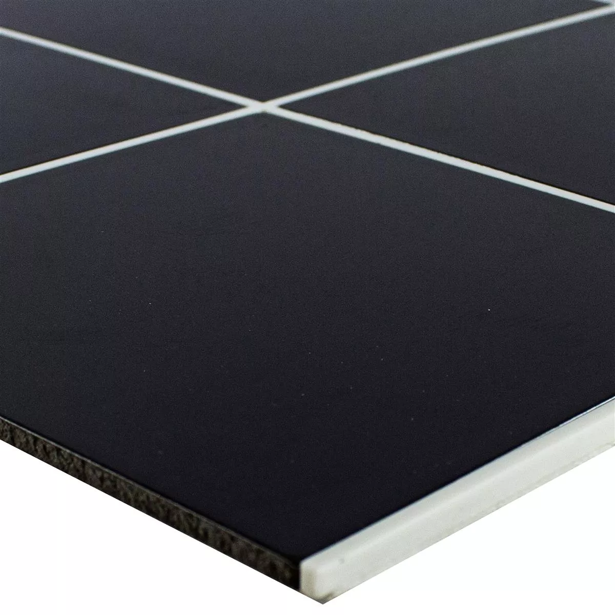 Aluminium Mosaic Tiles Lenora Self Adhesive Black