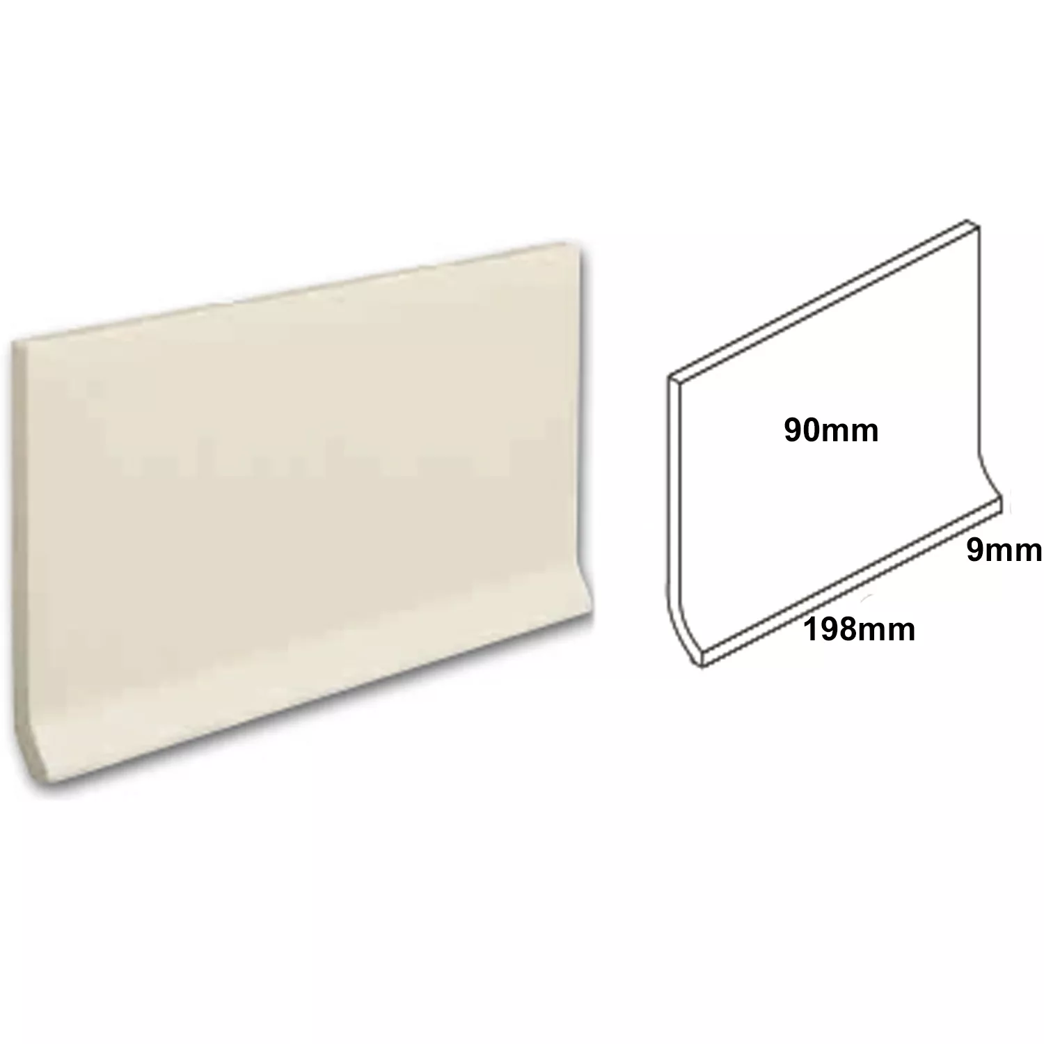 Cove Base Courage Grey Mat 20x9cm