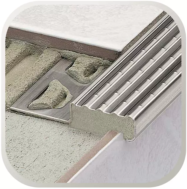 Stainless steel stair profiles