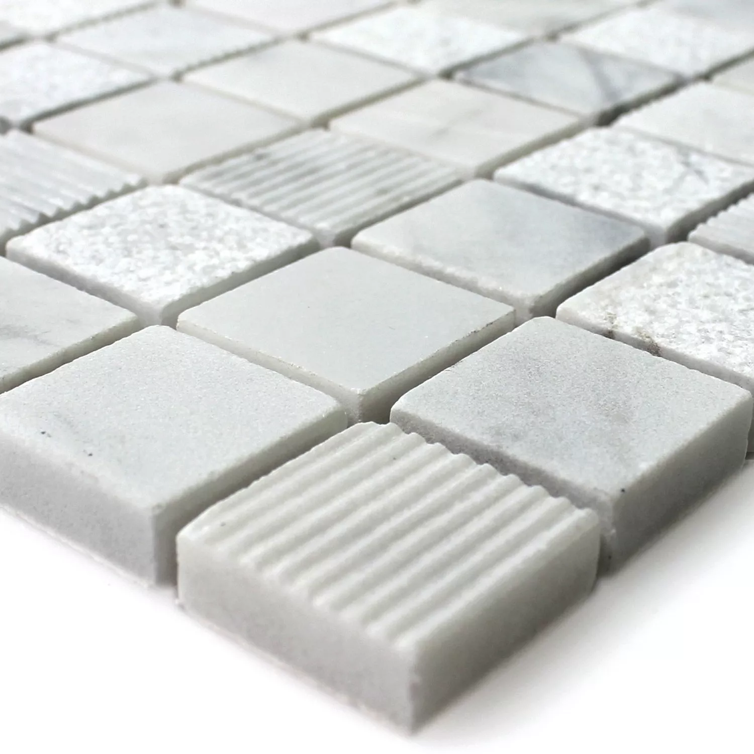 Mosaic Tiles Natural Stone Carrara White