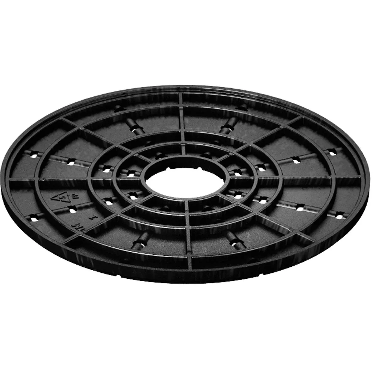 Pedestal extension for aluminum rail black 20 pieces