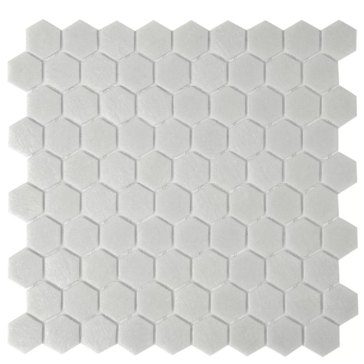 Glass Mosaic Tiles Trend-Vi Hexagonal 150 Light Grey