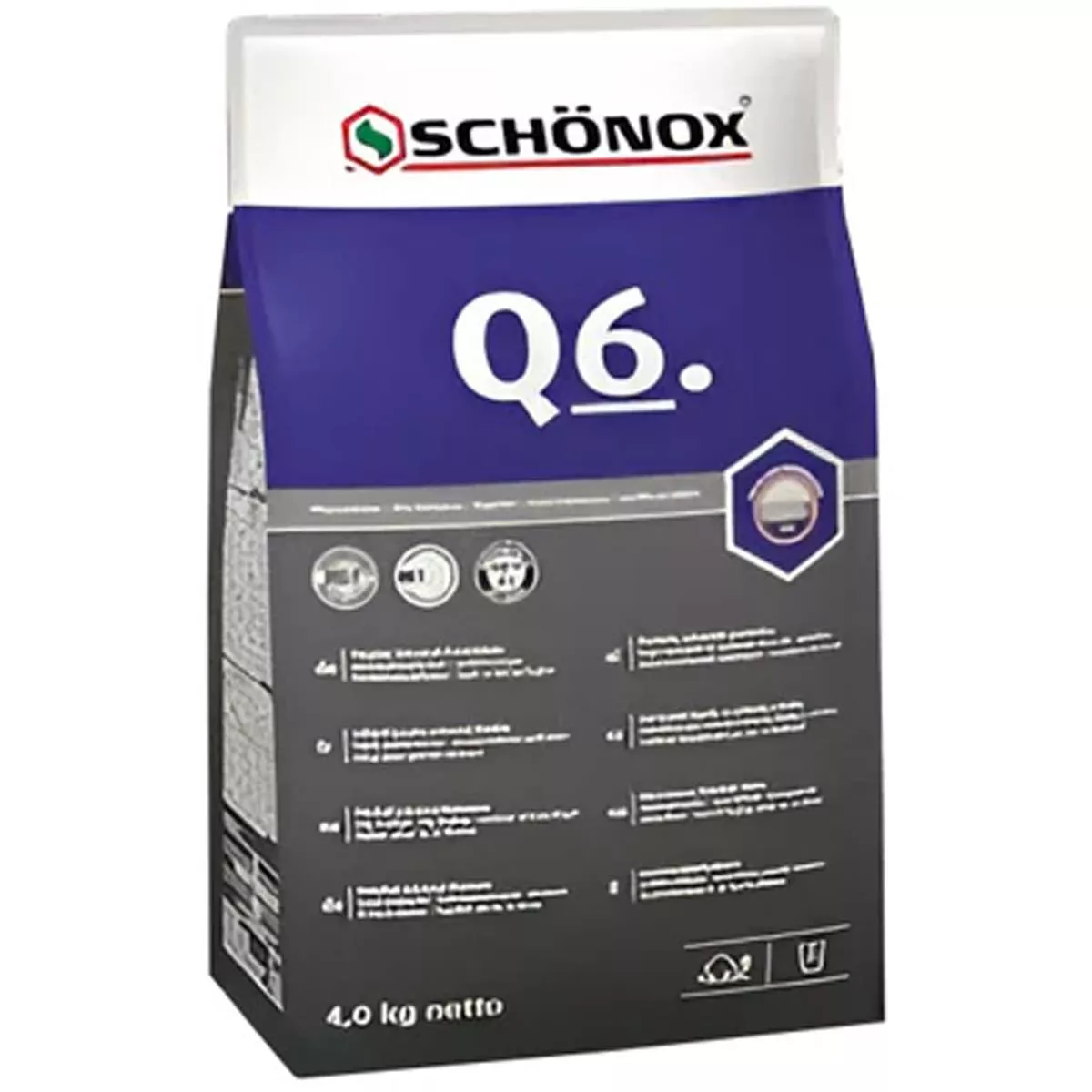 Tile adhesive Schönox Q6 universal powder adhesive 4 kg