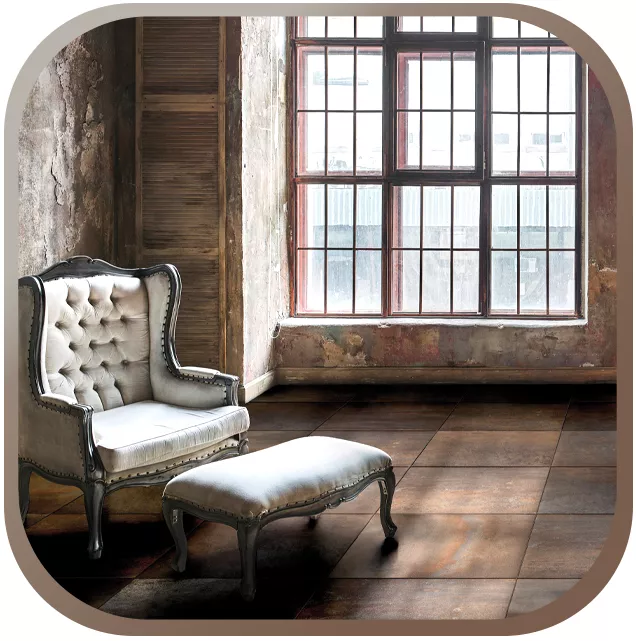 Floor Tiles Metal Optic