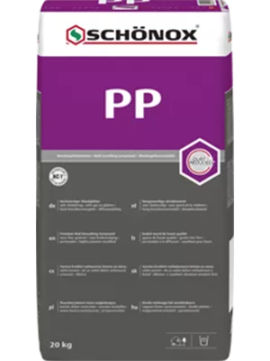 Relleno de paredes alisador de paredes Schönox PP 20 kg