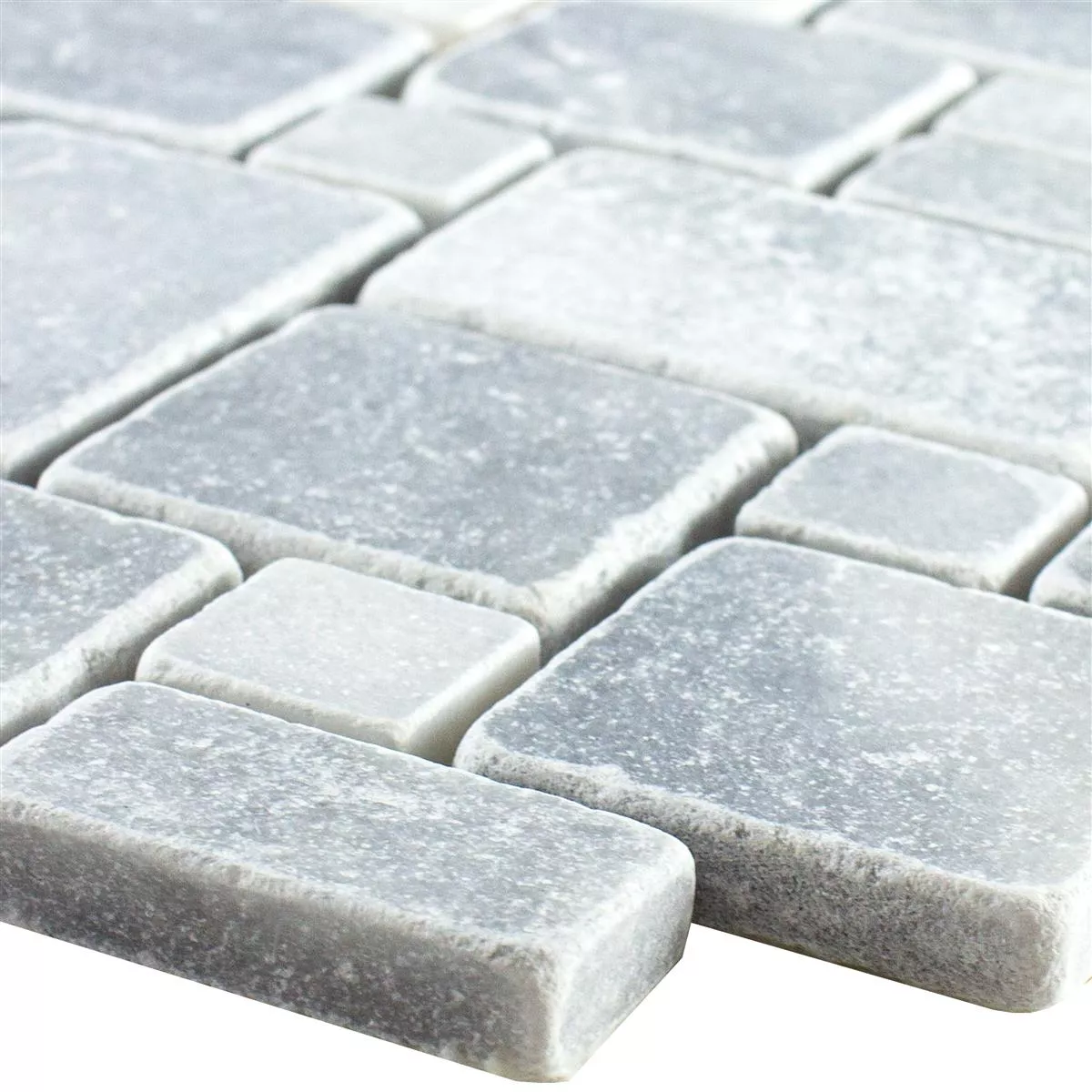 Natural Stone Marble Mosaic Tiles Kilkenny Light Grey