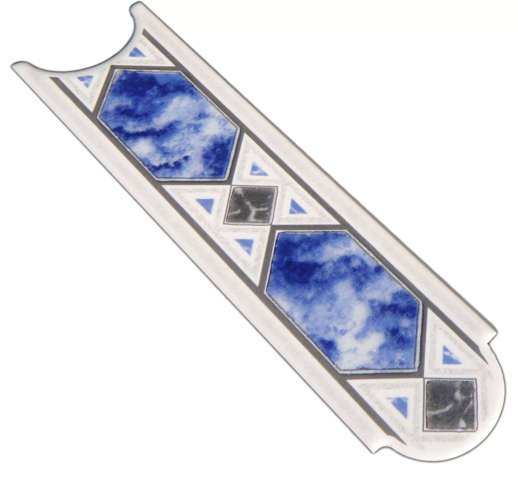 Ceramic Tiles Border Melissa Blue 5x20cm