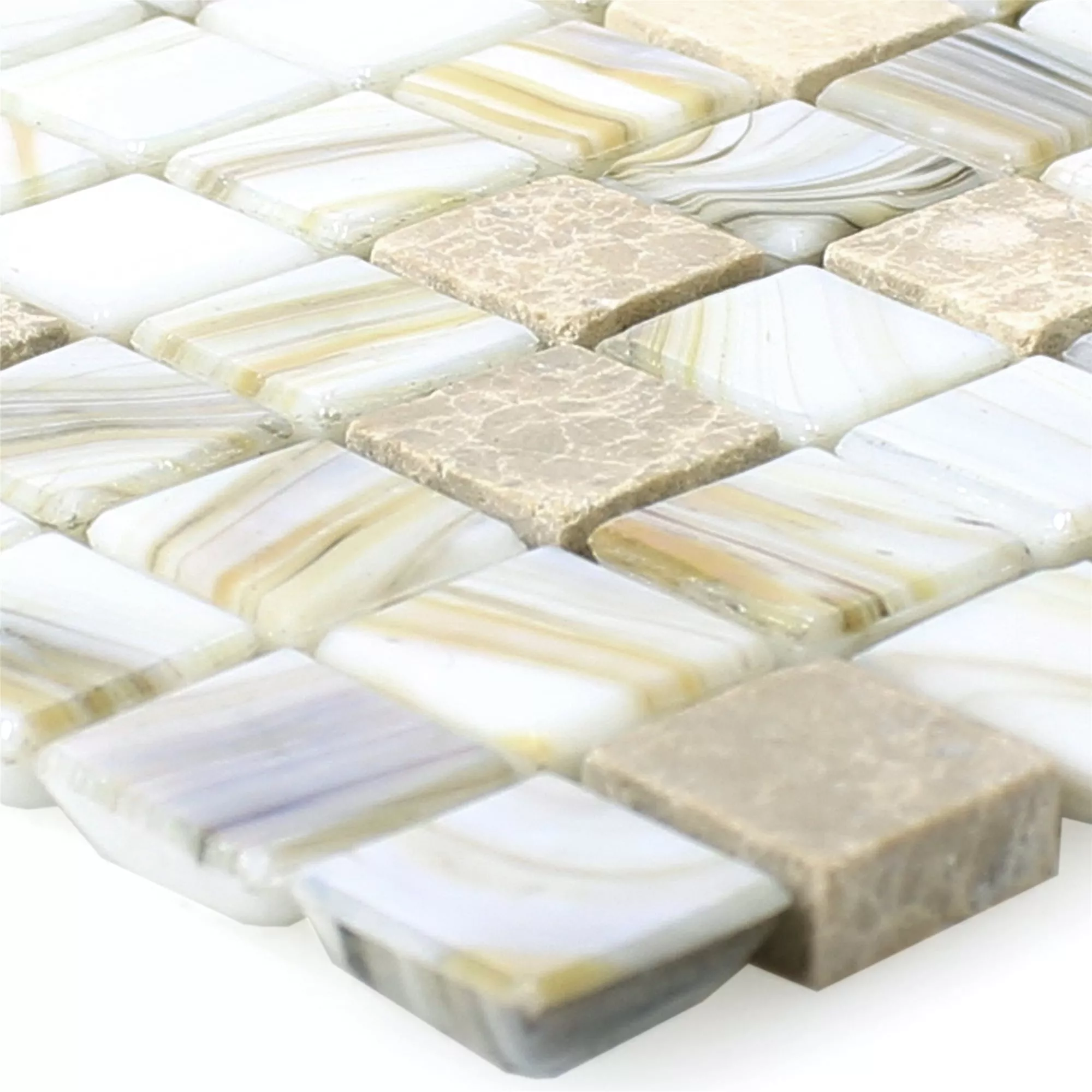 Cristal Nácar Mosaico De Piedra Natural Azulejos Fokus Beige