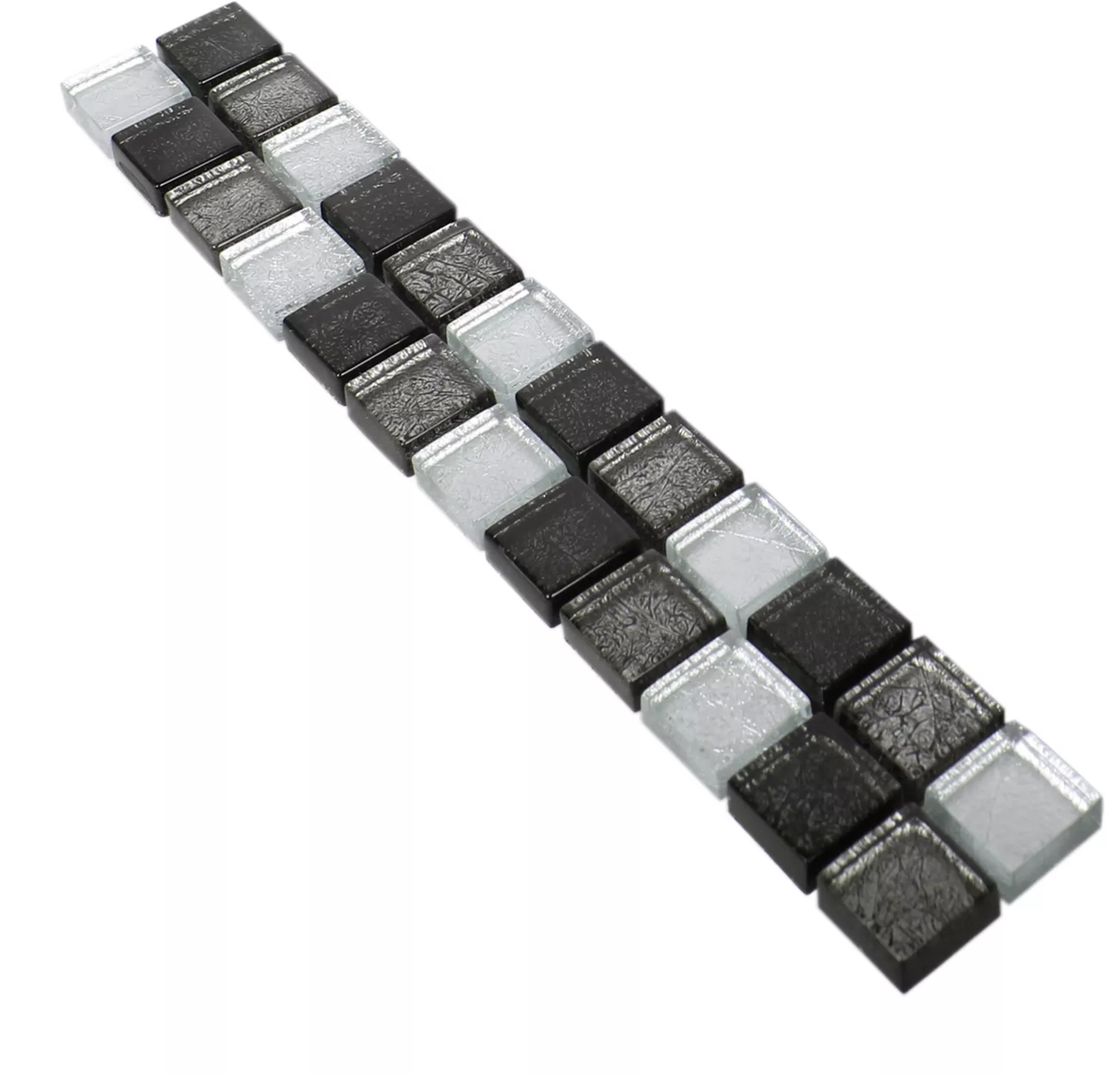 Glass Border Johnstown Black Silver Q23