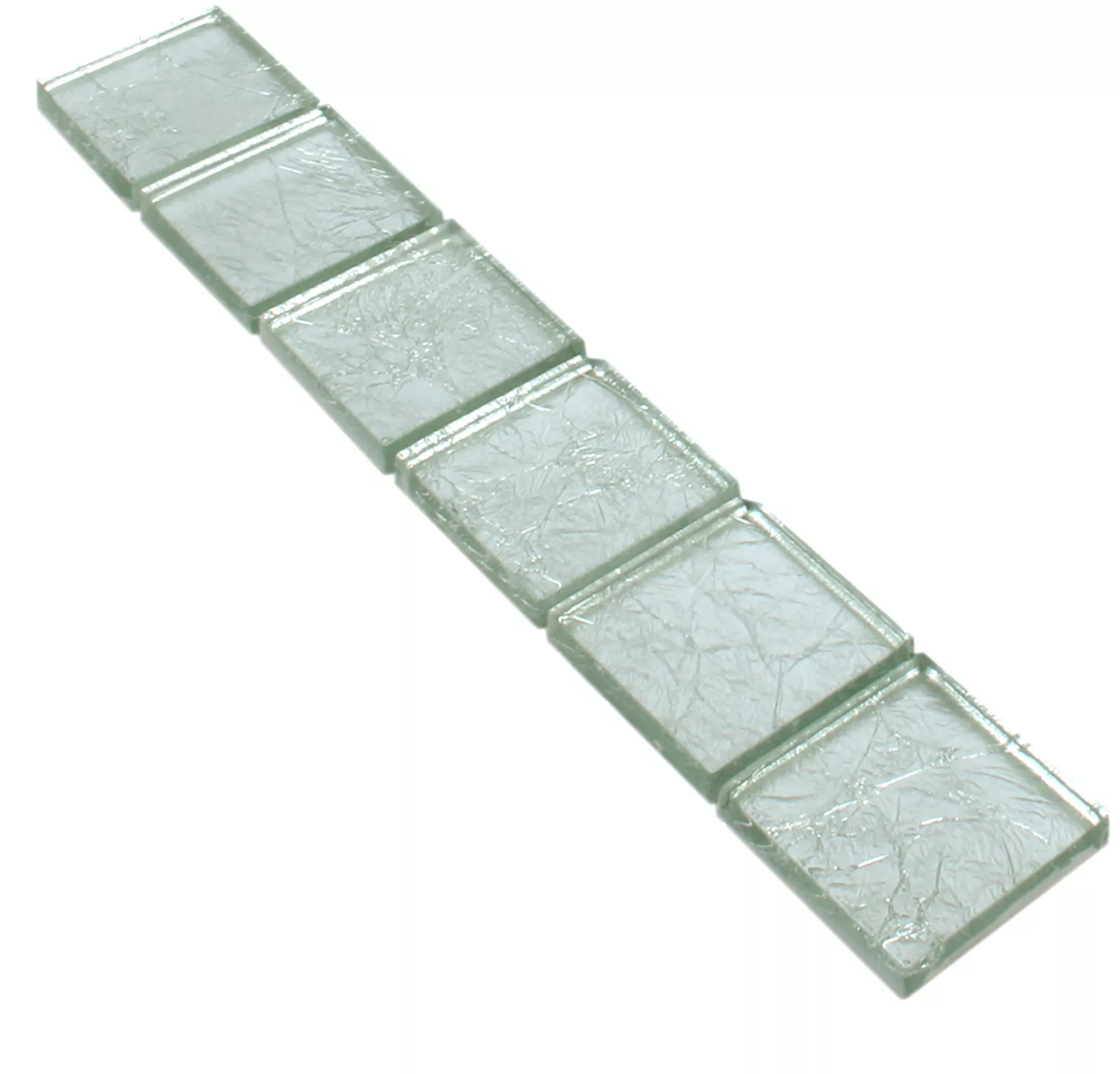 Glass Mosaic Tiles Border Frederick Silver Q48