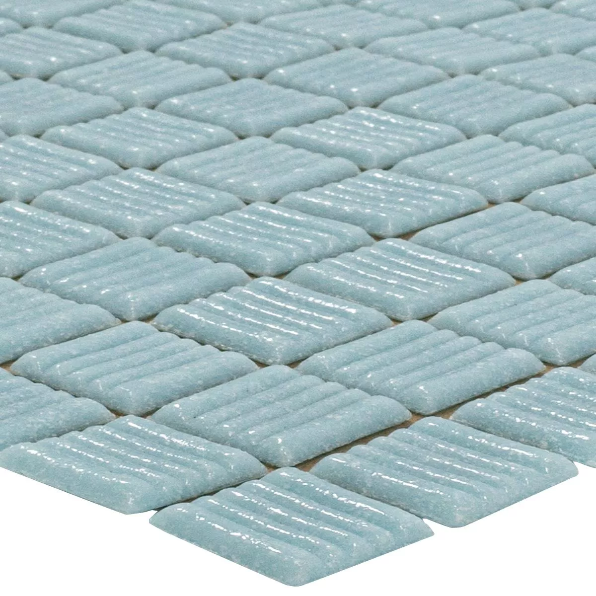 Cristal Piscina Mosaico Agata Azul Claro