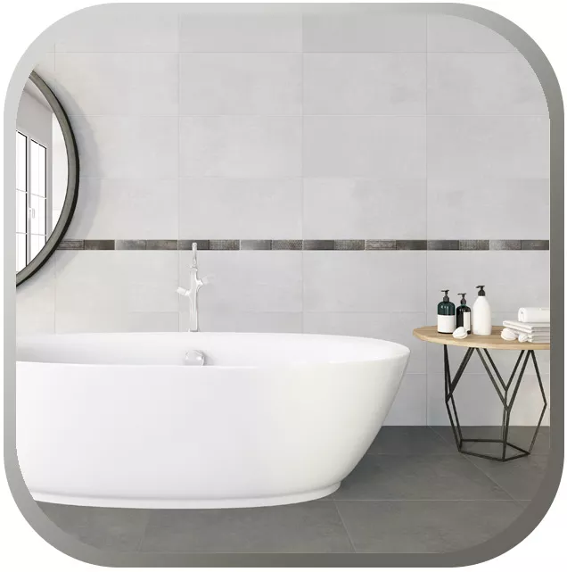 Tiles in the bathroom