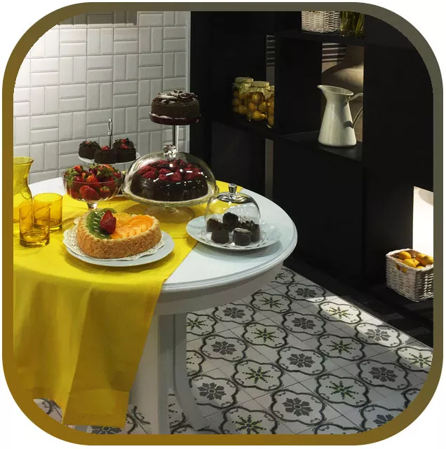 Decorative look tiles