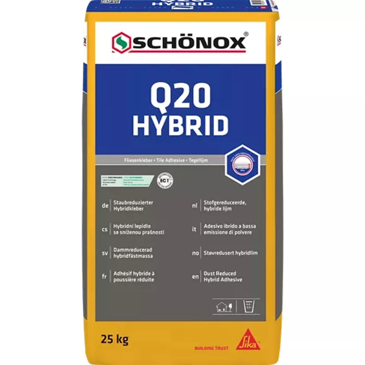 Tile adhesive Schönox Q20 Hyprid 25 Kg