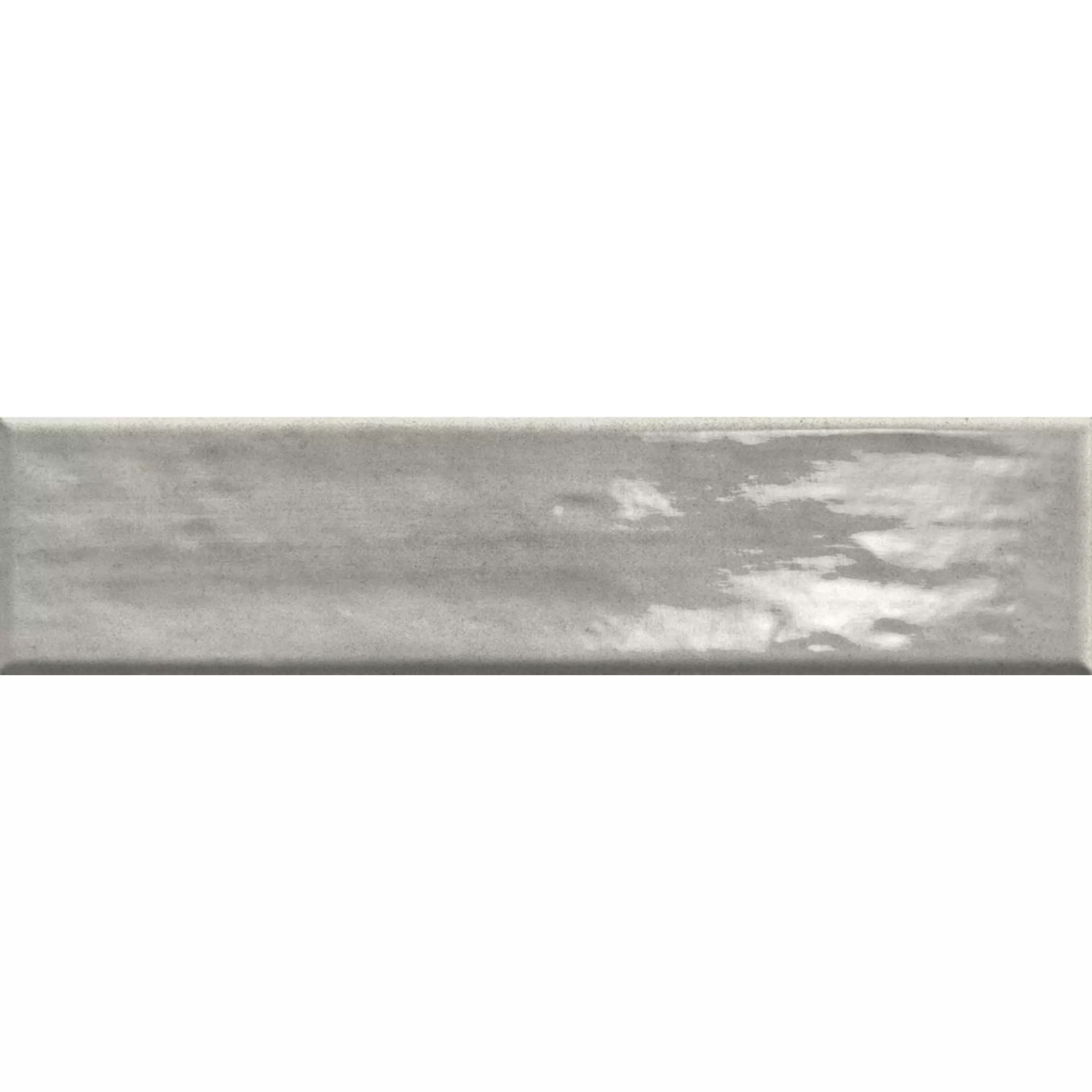Wall Tiles Tropea Glossy Waved Grey 7,5x30cm